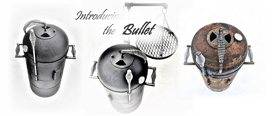 Introducing the Bullet - Three views of the bullet grill