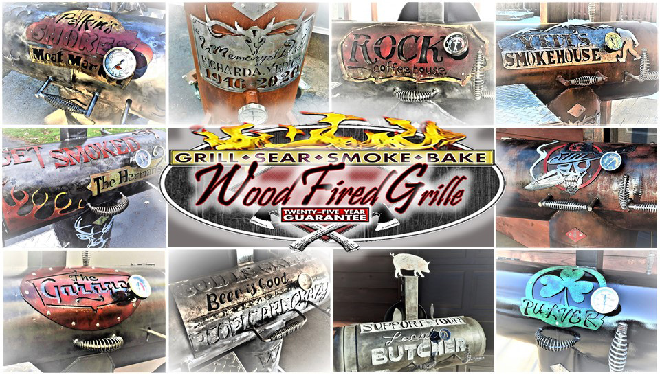 Welcome to WoodFiredGrille - Collage of custom grills