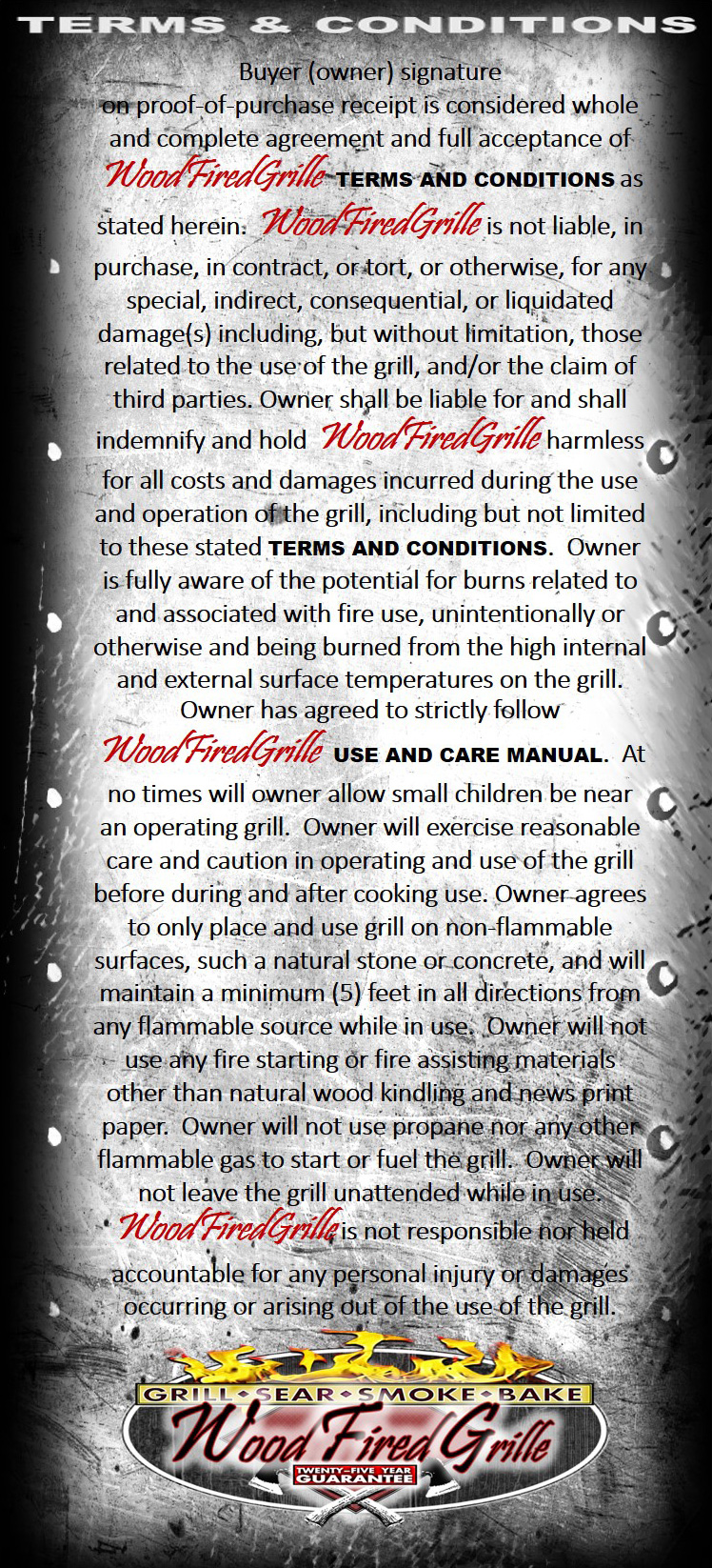 Terms & Conditions see long description for full text